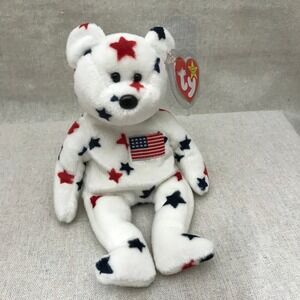 Ty Beanie Baby Glory Bear: 1997-1998 Patriotic Plush Toy